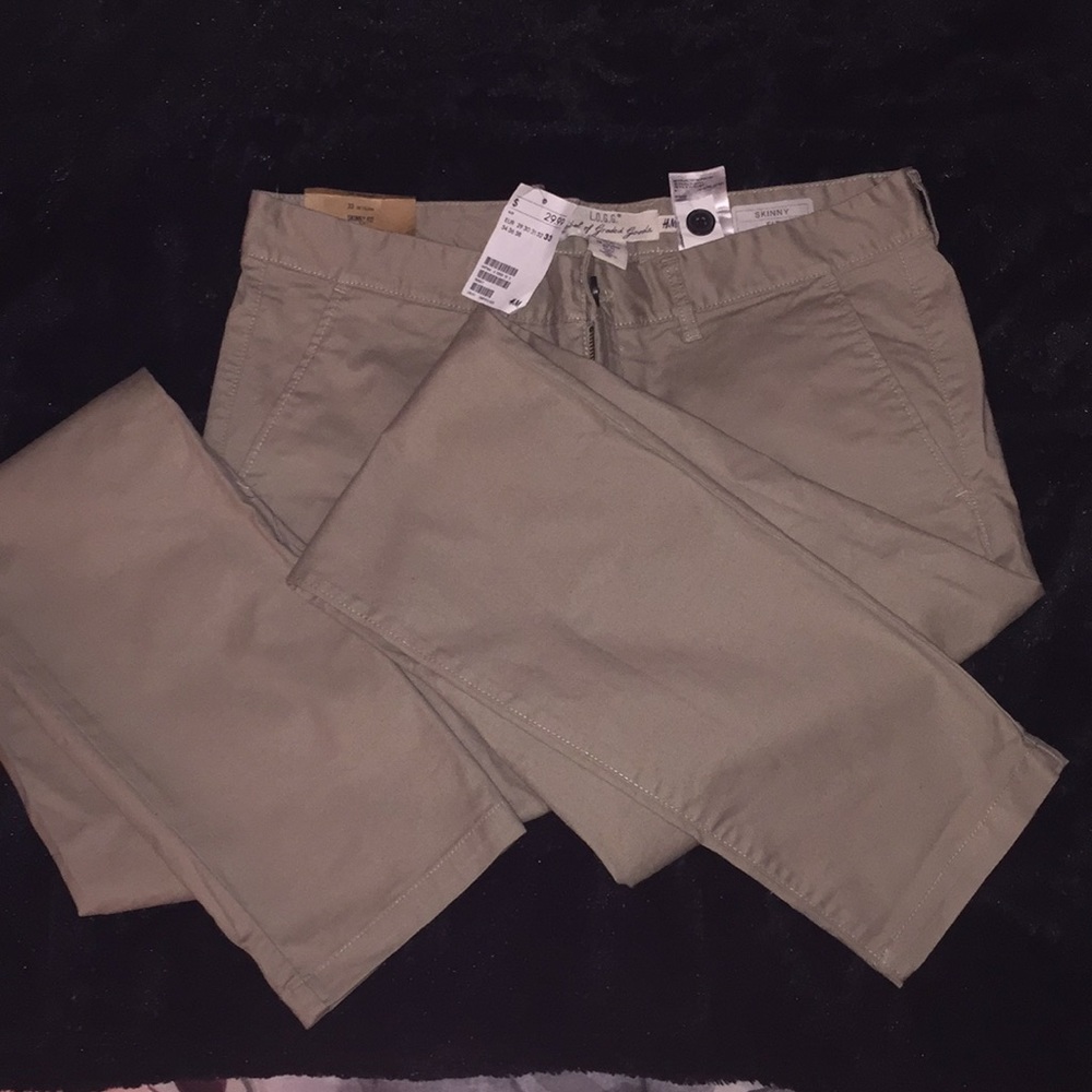 Skinny Fit Mens Khakis NWT